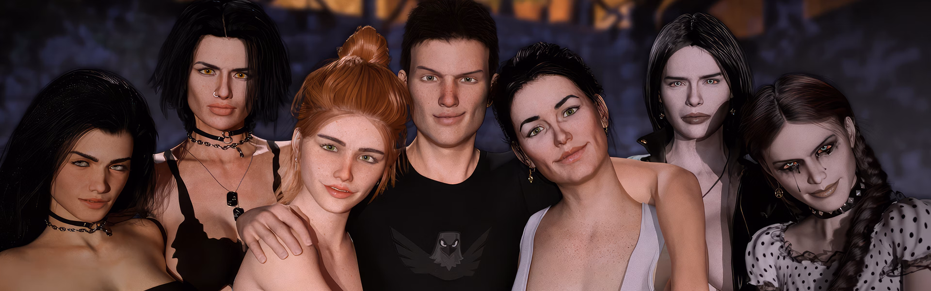 Area69 cover art showing the secret facility's cast of women rendered in 3DCG