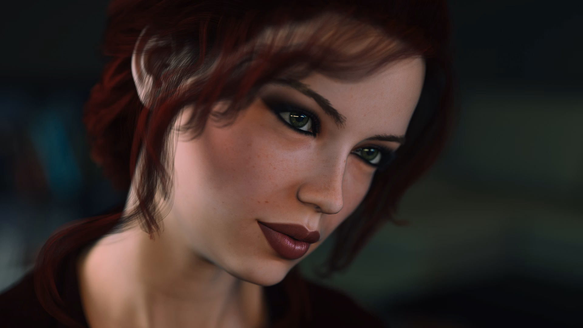 The game's distinctive sci-fi visual style extends throughout its explicit scenes