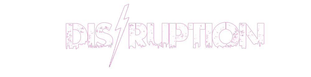 Disruption logo cover art from gaaby's text-based corruption sandbox