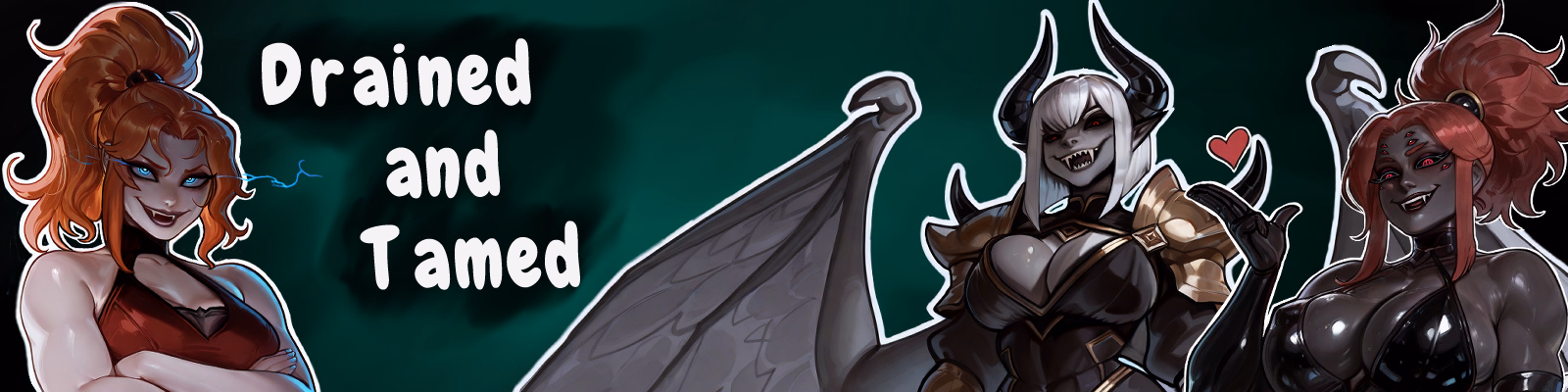 Drained and Tamed cover art — a dark fantasy RPG sandbox by SoulsofSinStudio