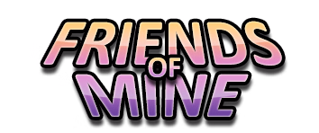 Cover art for Friends of Mine showing the game's stylized title screen