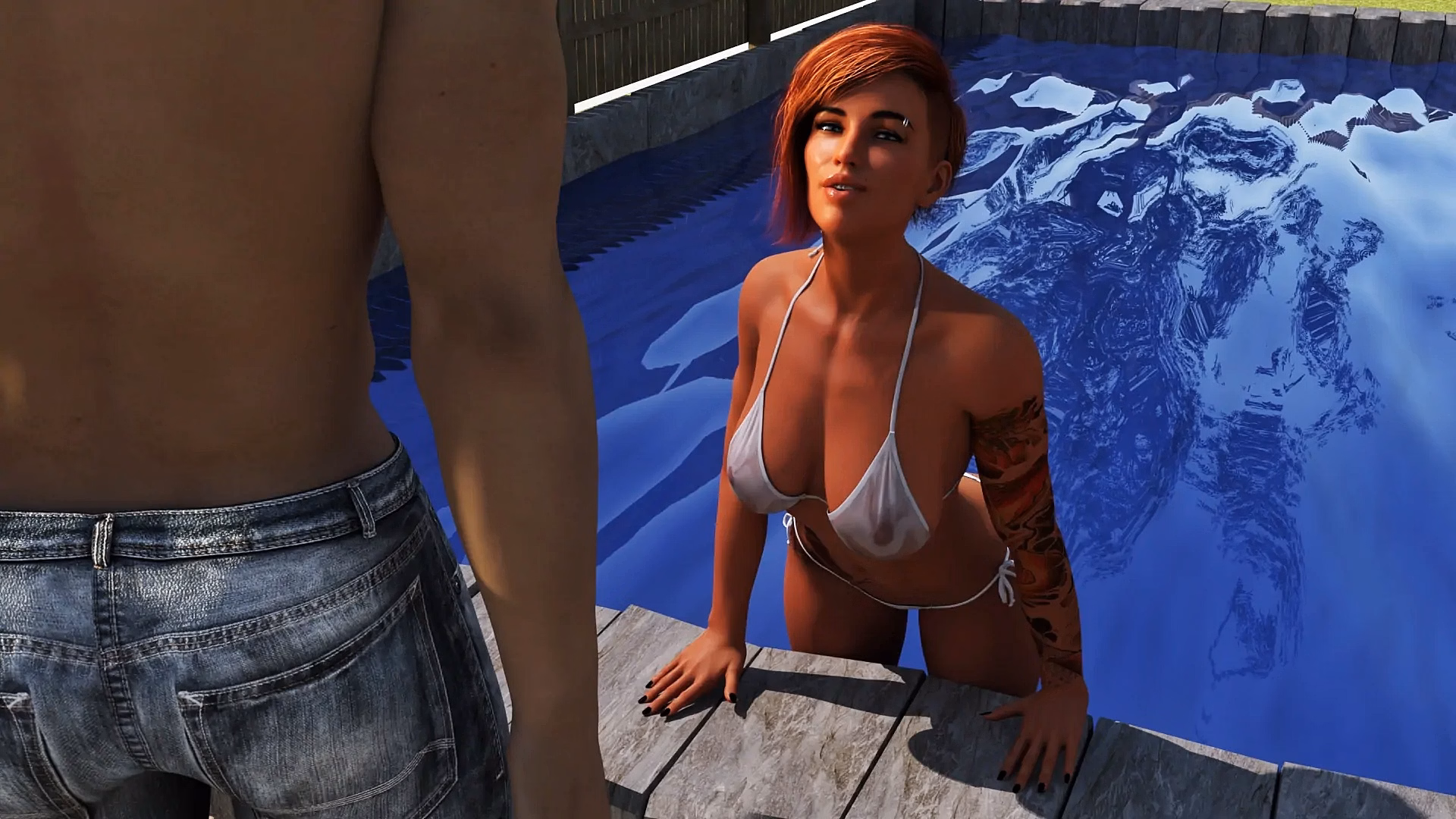 Screenshot from Intertwined showing the school setting