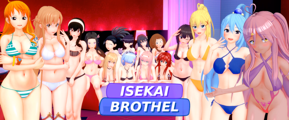 Isekai Brothel cover art featuring the fantasy brothel setting