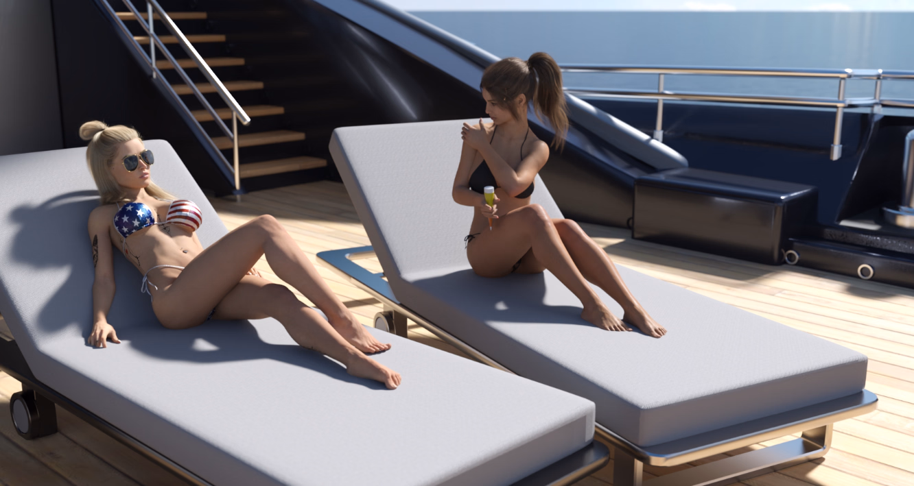 Lust Island character scene