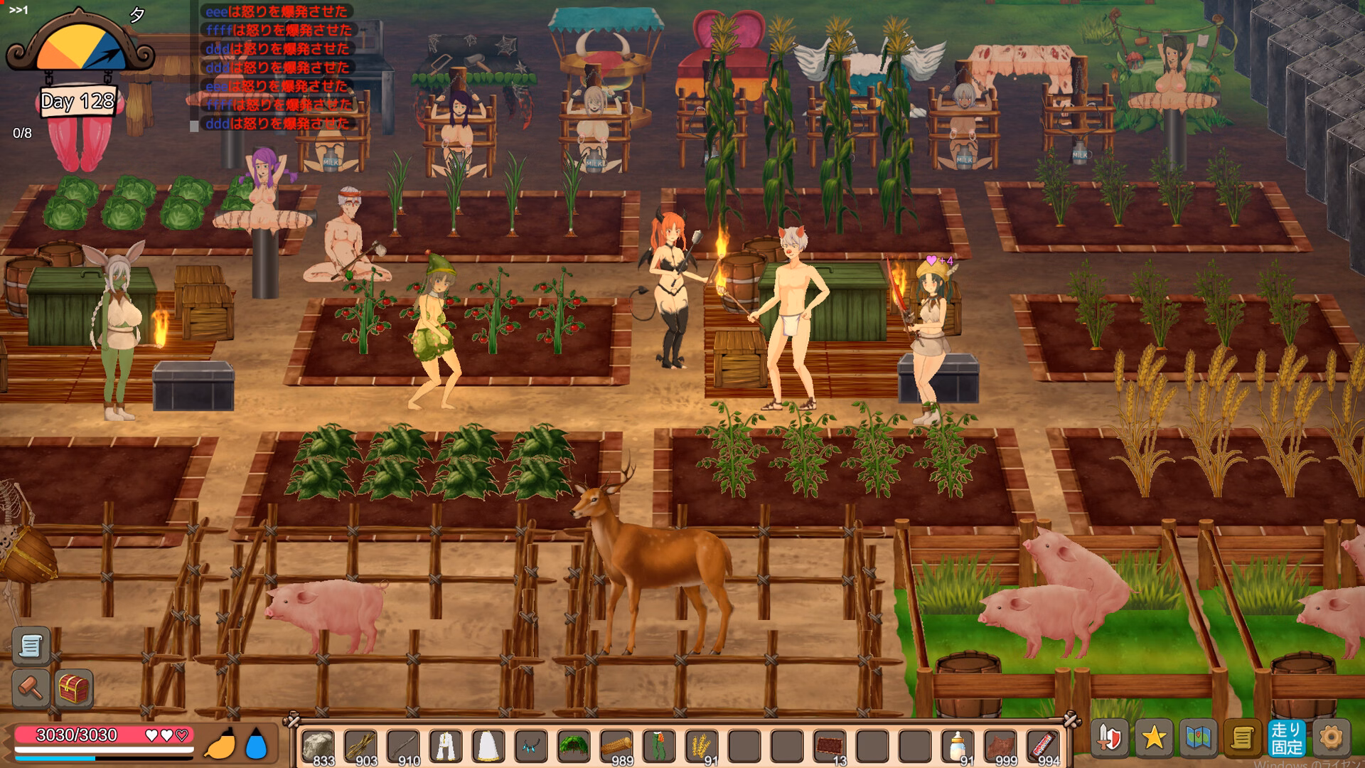 Mad Island character exploring the island terrain