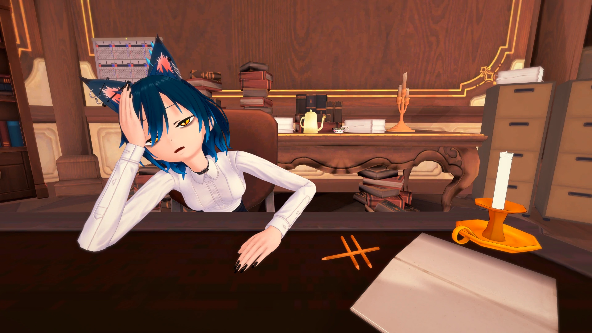 New Tail - 3DCG monster-girl harem scene