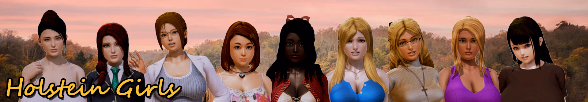 Holstein Girls cover art featuring 3DCG characters with the game's bovine transformation theme