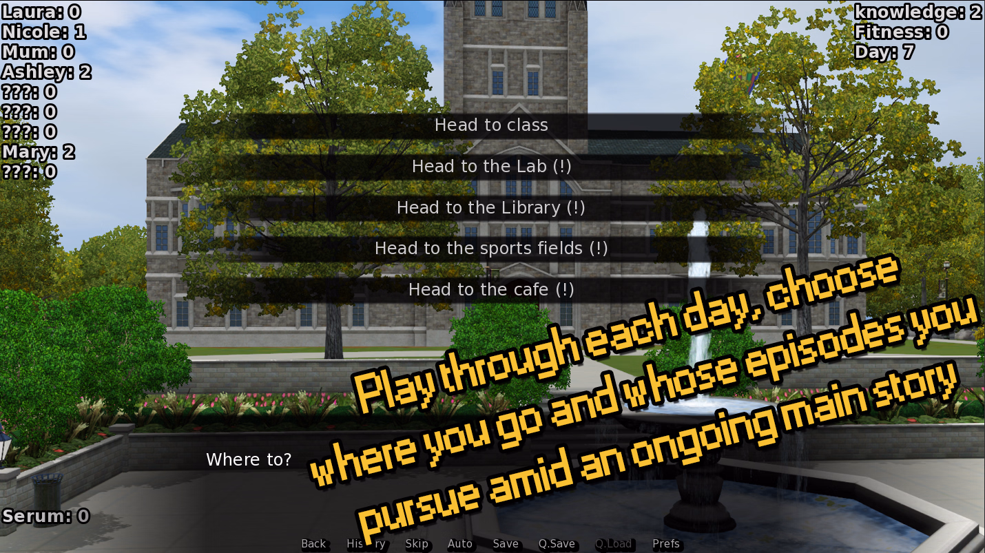 Character scene from Holstein Girls showing the 3DCG render style