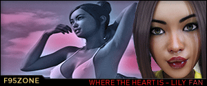 A character interaction scene demonstrating expressive 3DCG models