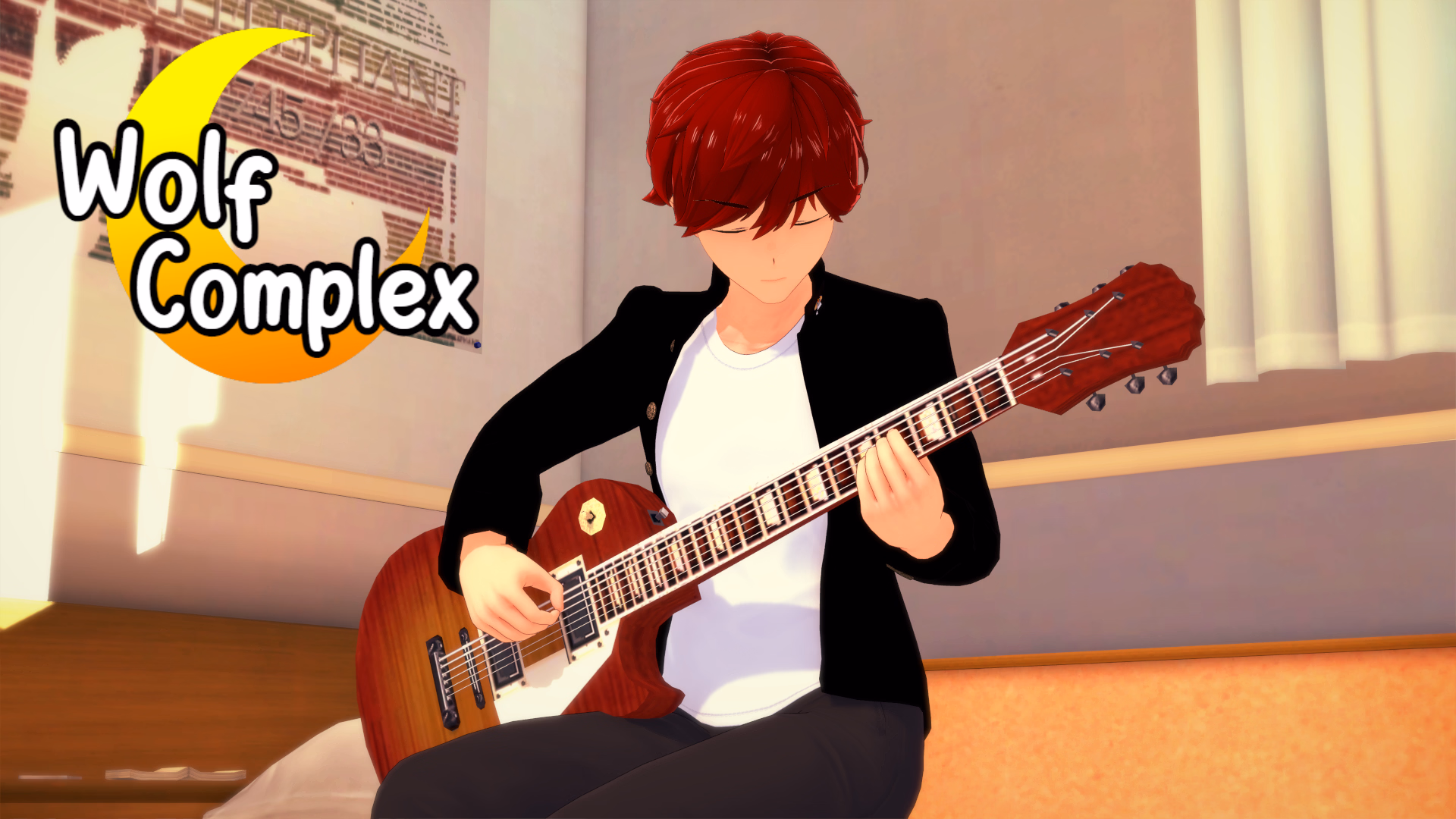 Wolf Complex cover art featuring 3DCG characters in a school setting