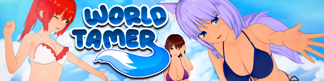 World Tamer cover art featuring 3DCG harem characters